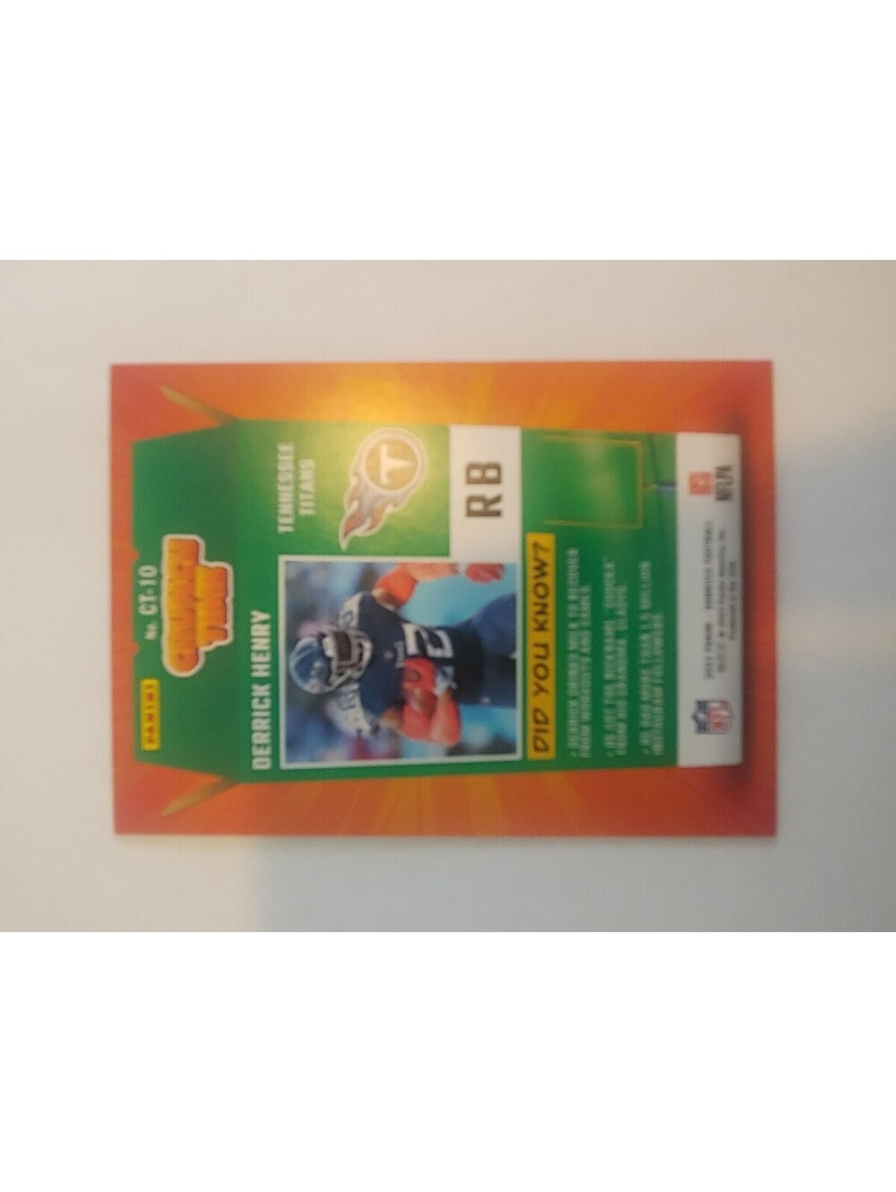 2023 Donruss Crunch Time Insert Derrick Henry Tennessee Titans SP